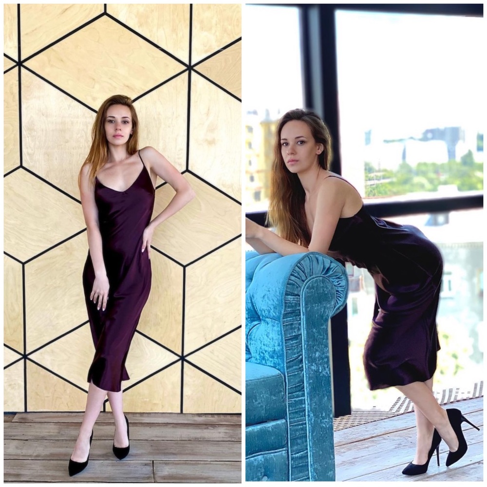 Slip dress V-neck